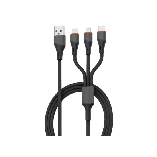 Picture of LDNIO LC96U 3-in-1 1.2m Braided Cable