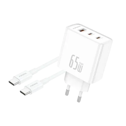 Picture of FONENG GaN50-EU 65w 3-Port Fast Charging Adapter With Type-C Cable