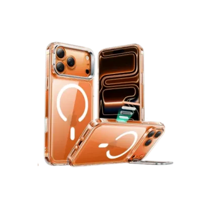 Picture of ESR Classic Hybrid Stash Stand Case with Camera Control Button for iPhone 17 Pro Max - Clear