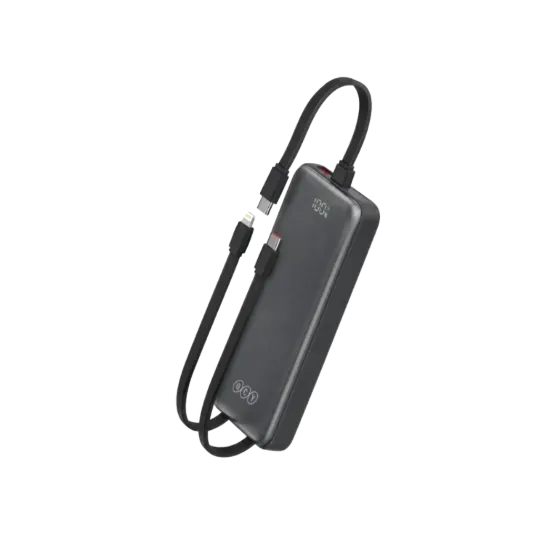 Picture of QCY Pulse PB10H 10000mAh Power Bank with 3 Built-in Cables