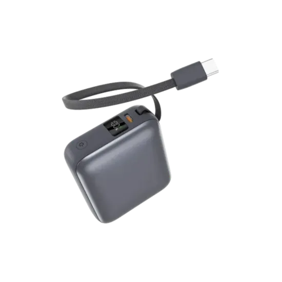 Picture of QCY PB10C 10000mAh 35W Mini Power Bank with Built-in Type-C Cable