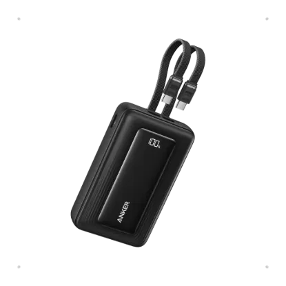 Picture of Anker Zolo 20000mAh 45W Power Bank with Built-in Dual USB-C Cables