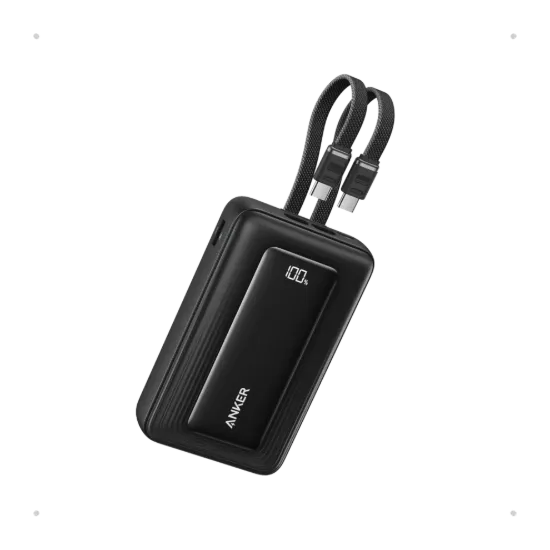 Picture of Anker Zolo 20000mAh 45W Power Bank with Built-in Dual USB-C Cables