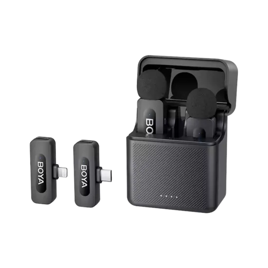 Picture of BOYA BY-V3 Combo 2.4GHz Dual-Channel Wireless Microphone