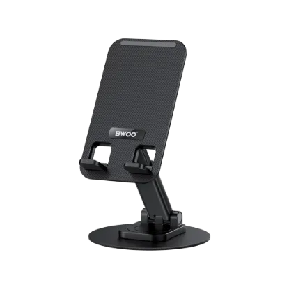 Picture of BWOO BO-ZJ132 360° Rotating Aluminum Alloy Foldable Desktop Phone Holder