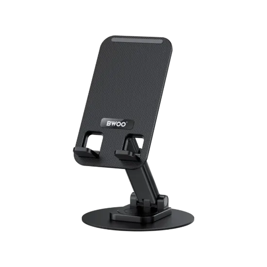 Picture of BWOO BO-ZJ132 360° Rotating Aluminum Alloy Foldable Desktop Phone Holder